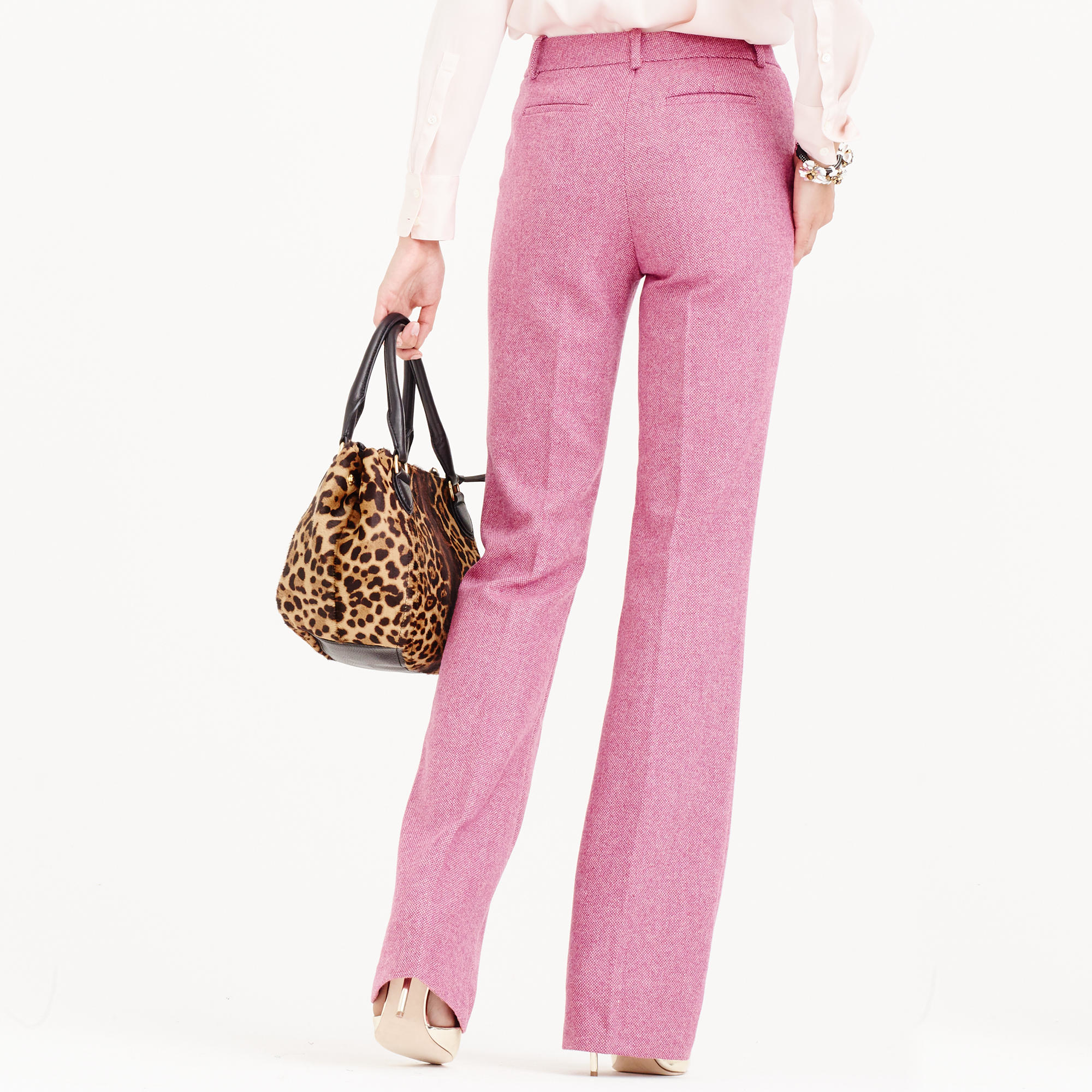 pant j crew yoga in Pant Pink Donegal Collection   Preston J.crew Wool Lyst