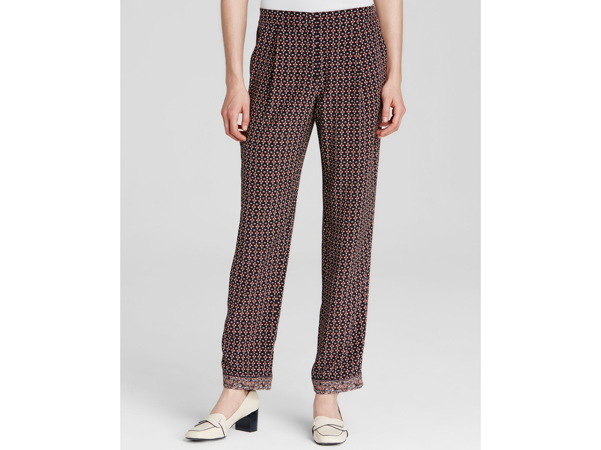 tory burch floral pants