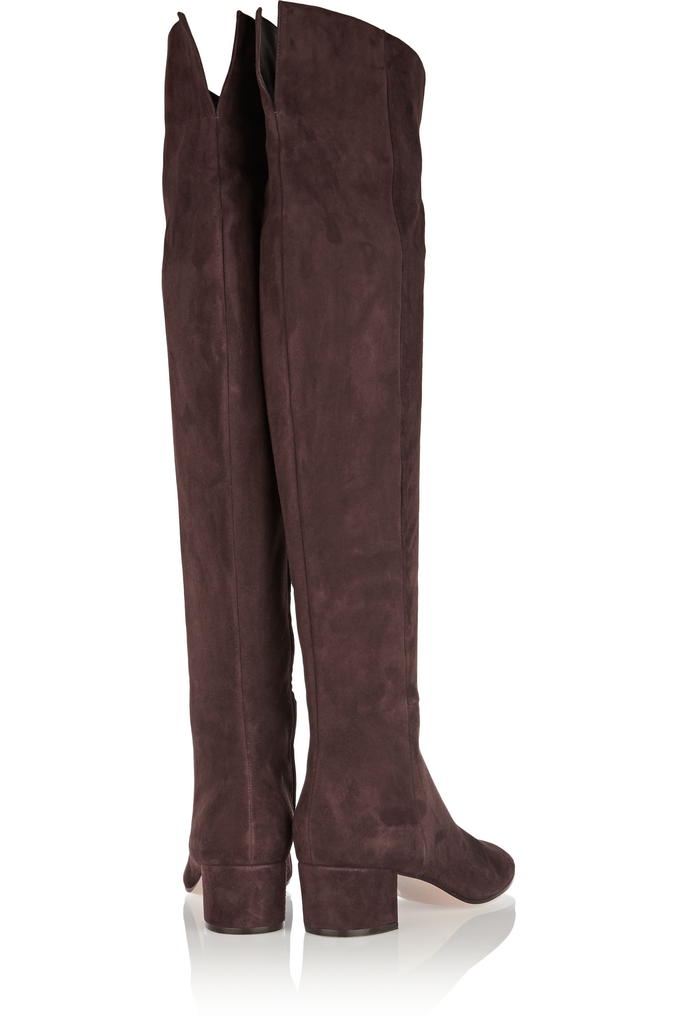 Gianvito rossi Suede Over-the-knee Boots in Brown | Lyst