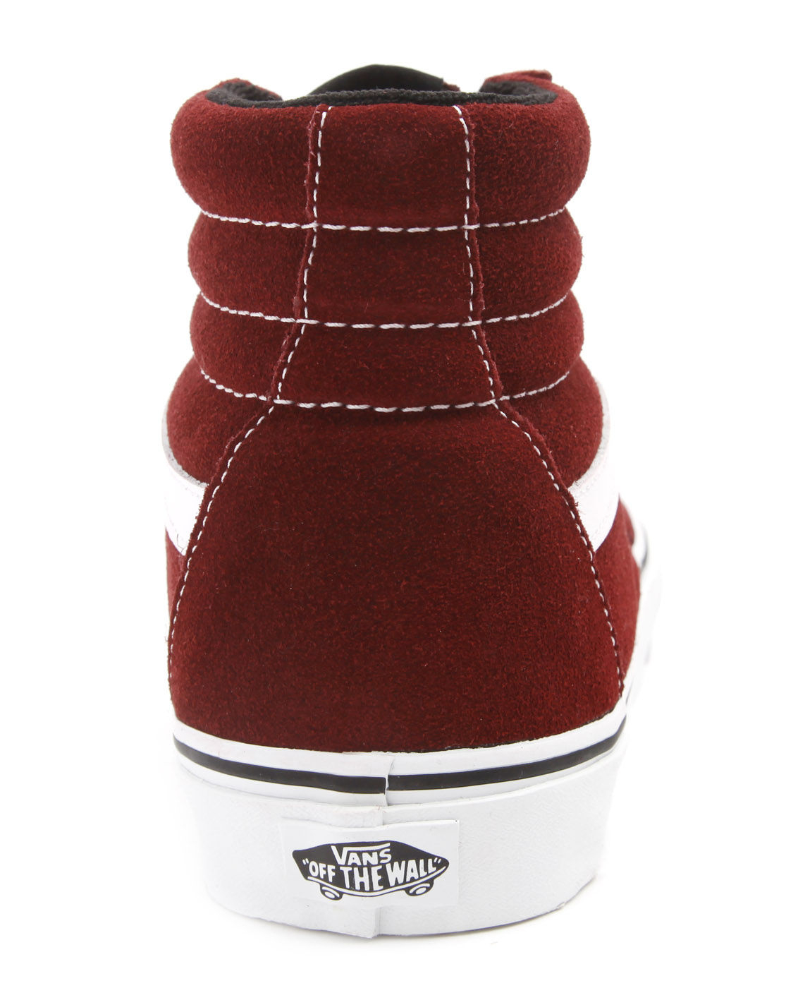 Vans Sk8 Hi Burgundy Suede Sneakers in Red for Men (burgundy) | Lyst