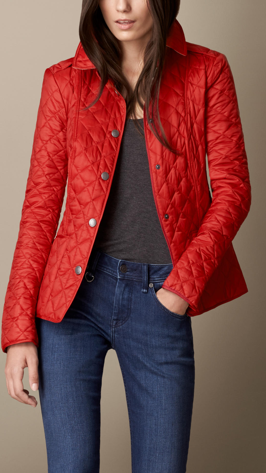 burberry franwell diamond quilted jacket