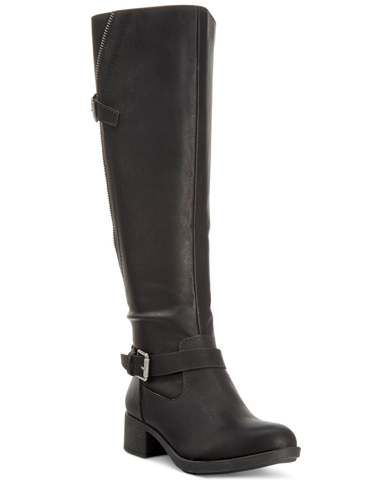 Style & co. Style&co. Gayge Riding Boots, Only At Macy&#39;s in Black | Lyst