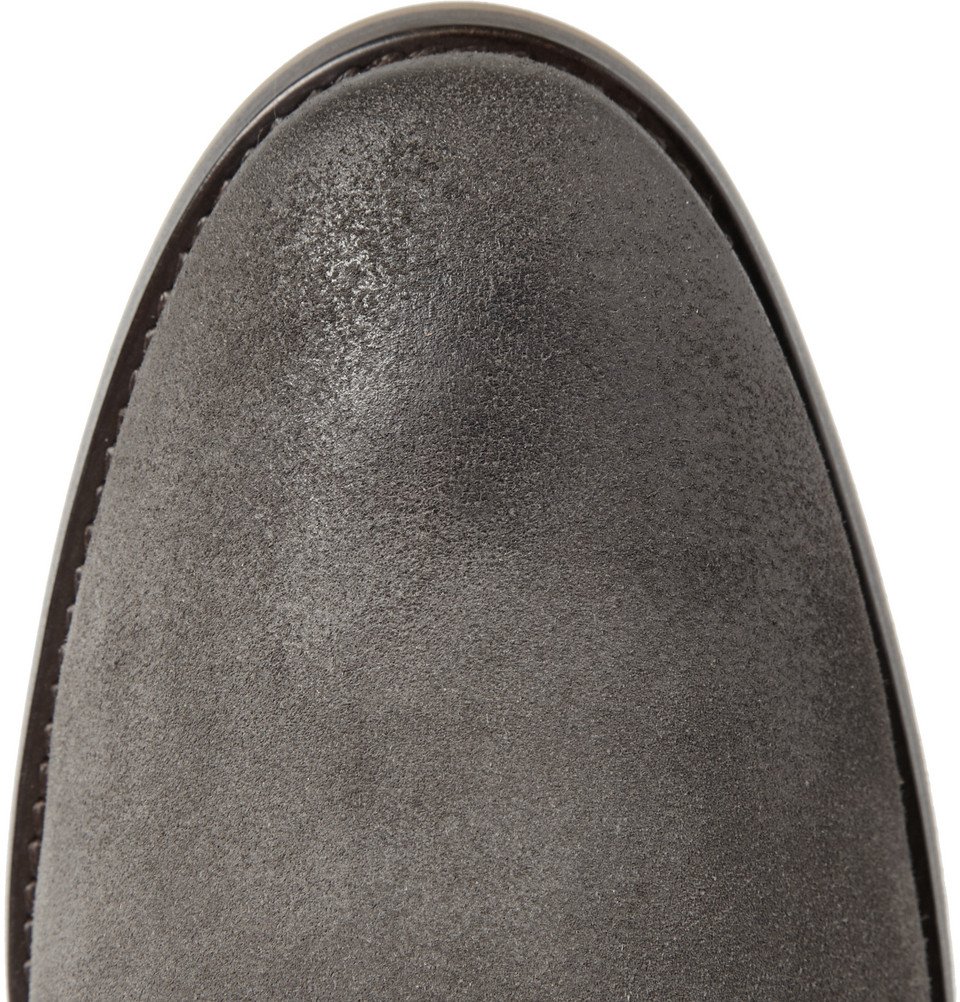 jimmy choo grey suede boots