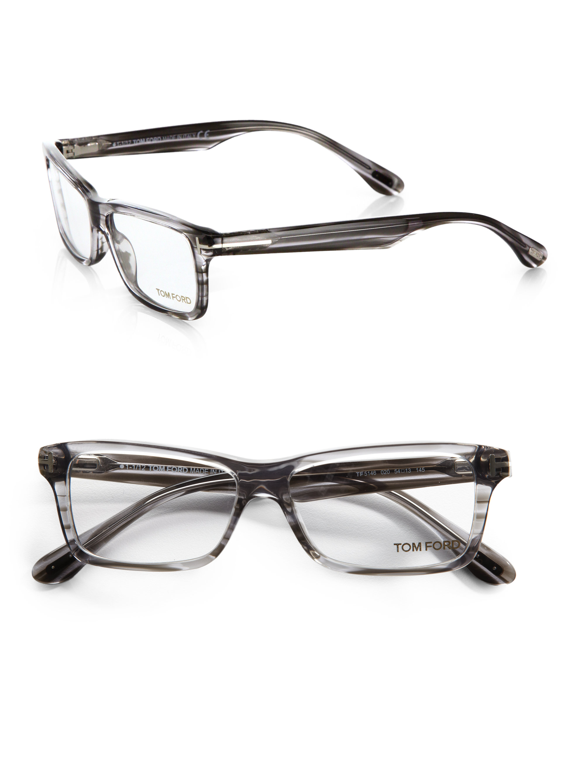 Tom Ford Plastic Optical Frames in Gray for Men (grey) | Lyst