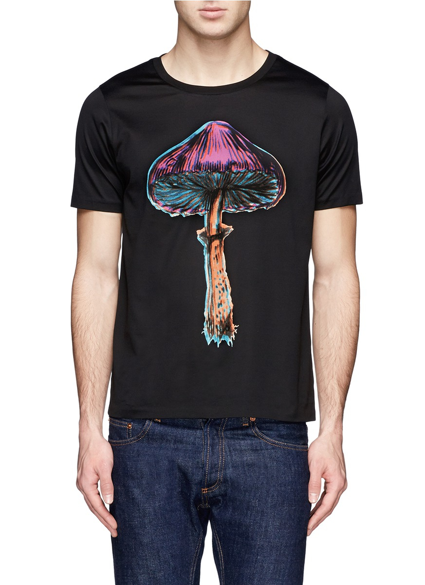 Lyst - Paul Smith Magic Mushroom Print T-shirt in Black for Men