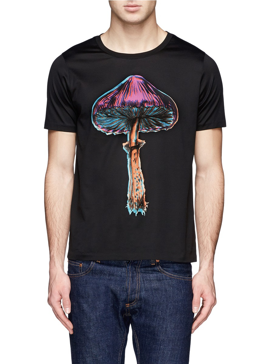 mushroom print t shirt