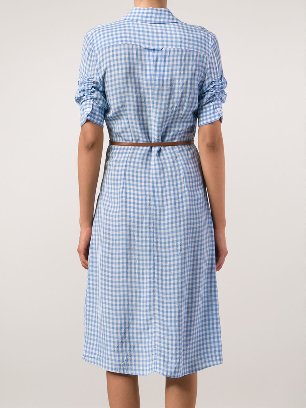 gingham t shirt dress