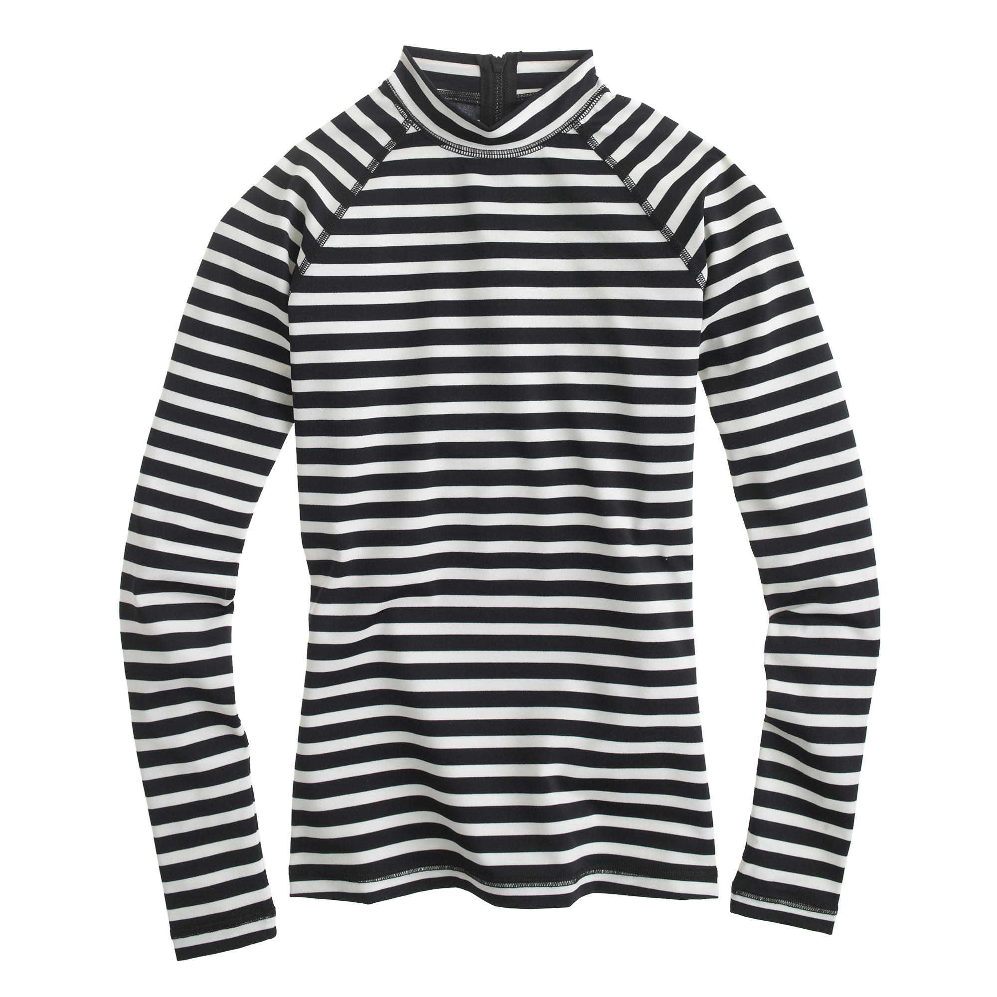 J.crew Sailor Stripe Rash Guard in Black | Lyst