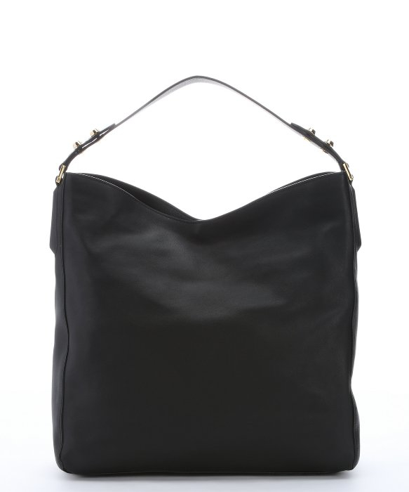 Lyst Michael Kors Black Leather Miranda Zipper Shoulder Bag In Gallery