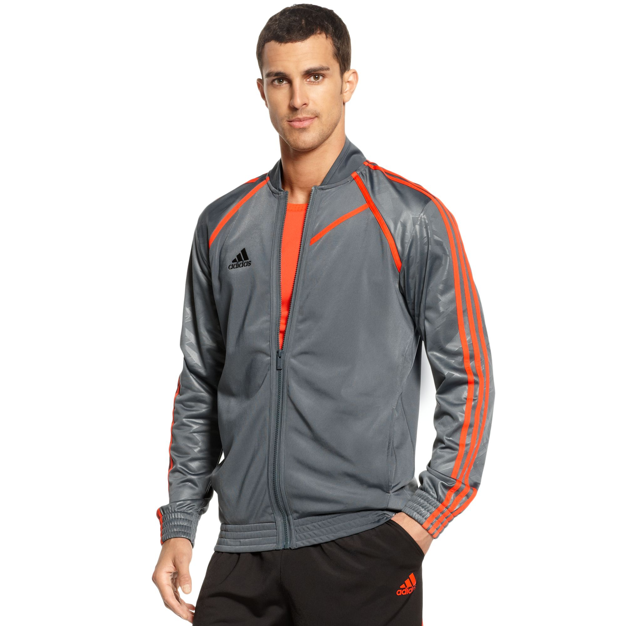 Adidas 3d Camo Basketball Jacket in Gray for Men (Dark Onix) | Lyst