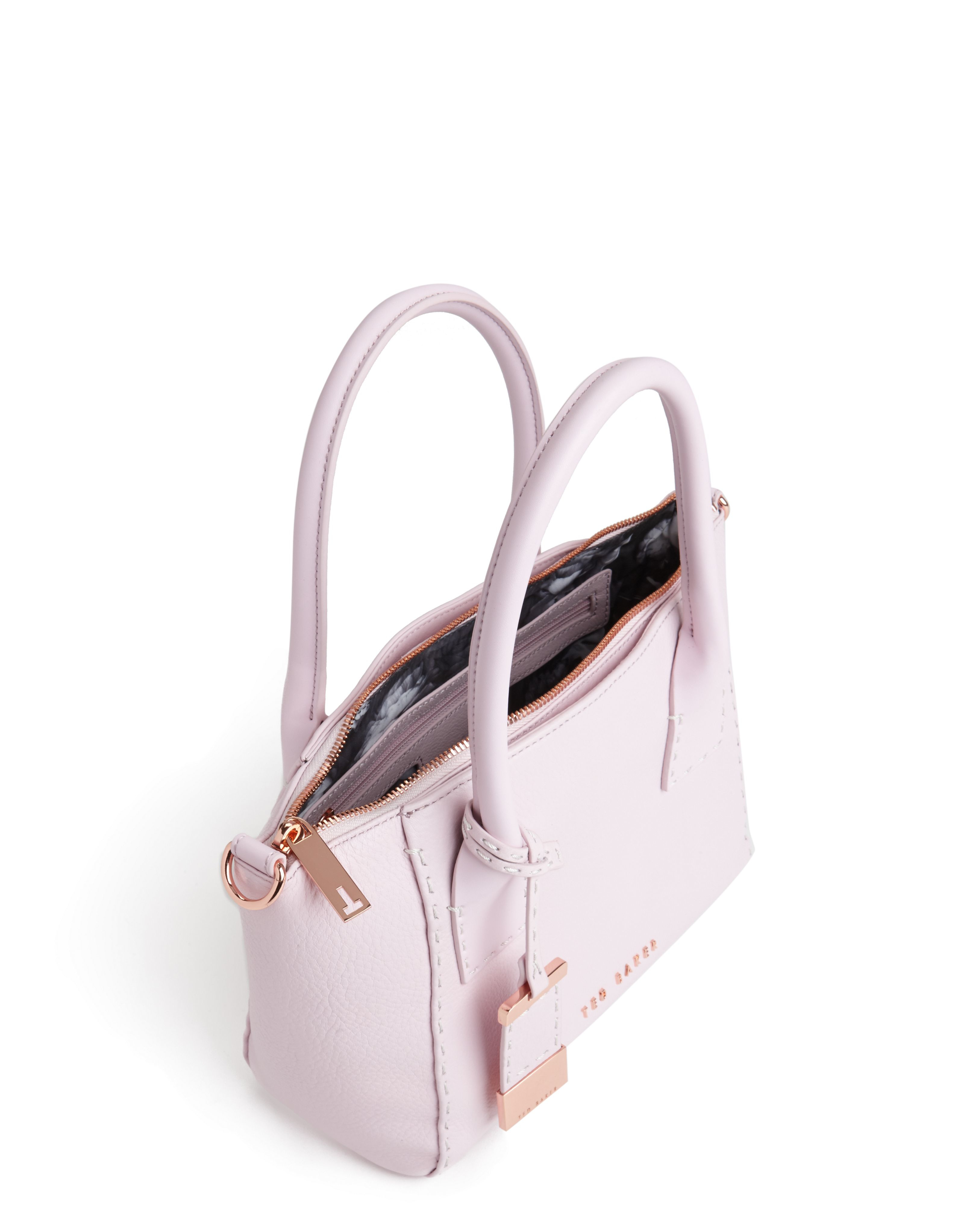 Ted baker Lauren Small Leather Tote Bag in Pink | Lyst