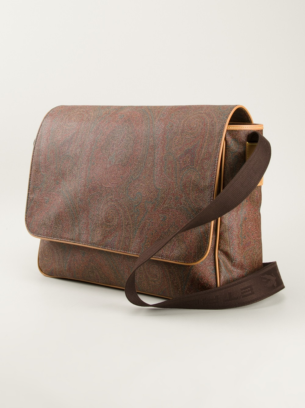 Lyst Etro Paisley Print Messenger Bag In Brown For Men Gallery