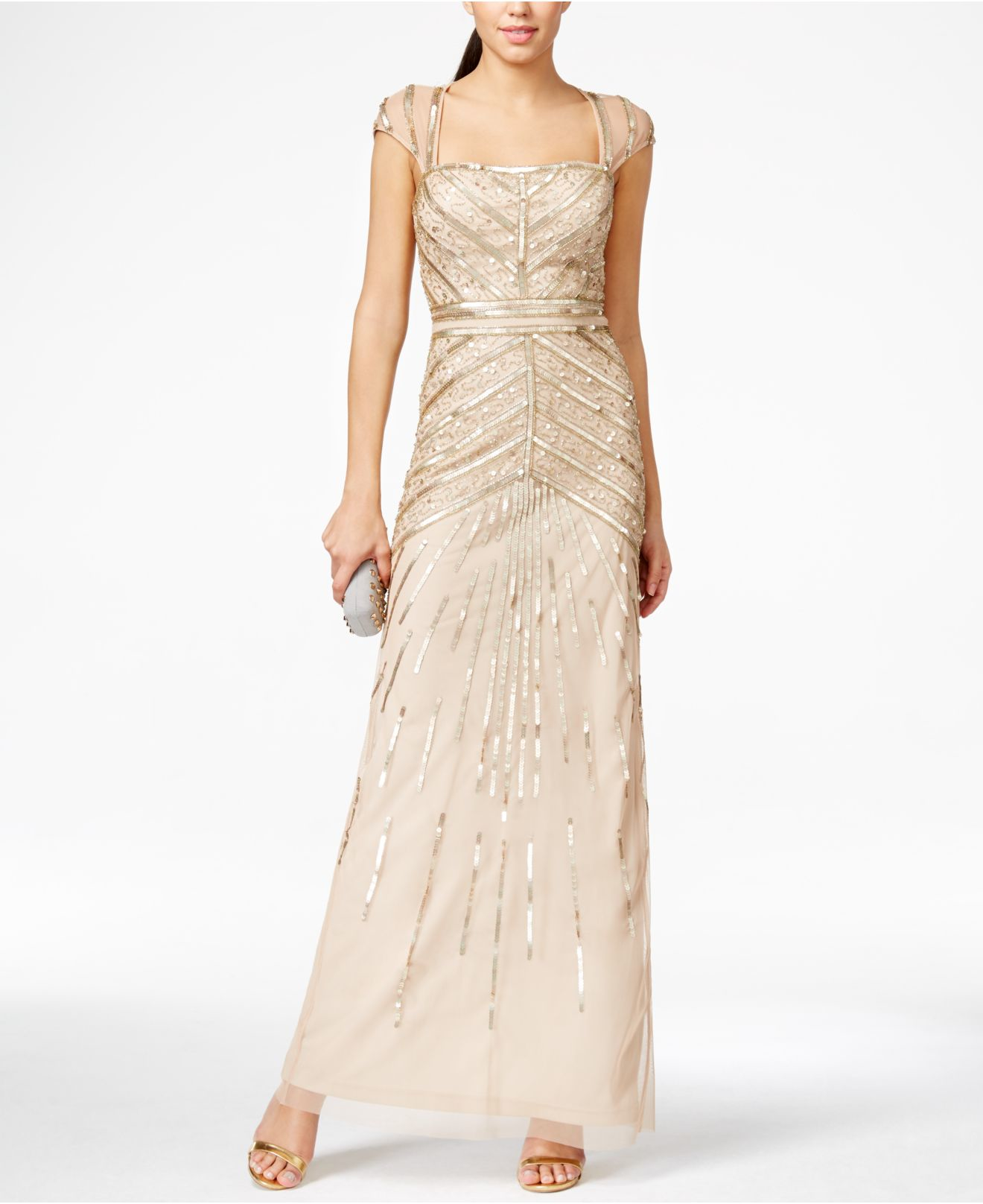 Cap Sleeve Sequin Dress