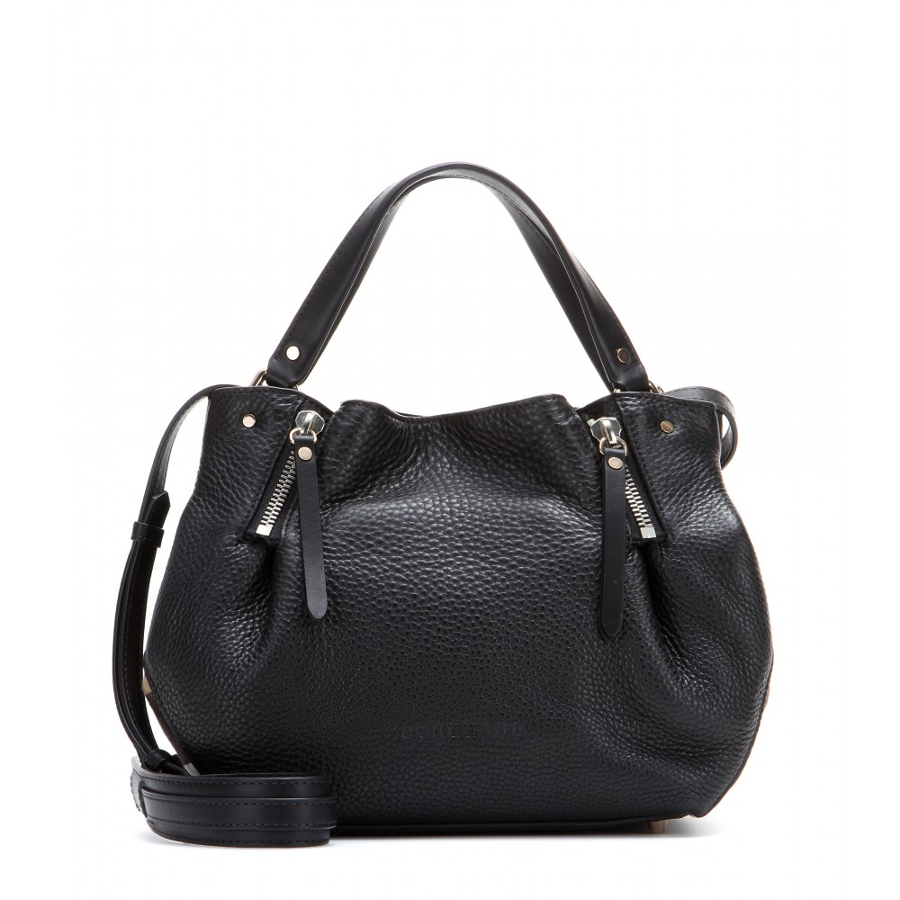 Lyst Burberry Brit Maidstone Leather Shoulder Bag In Black Gallery