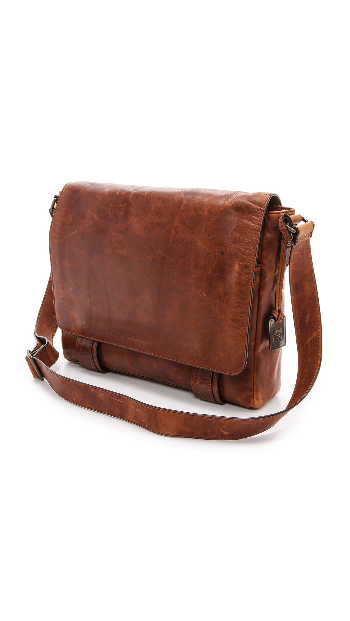 frye logan flap messenger bag