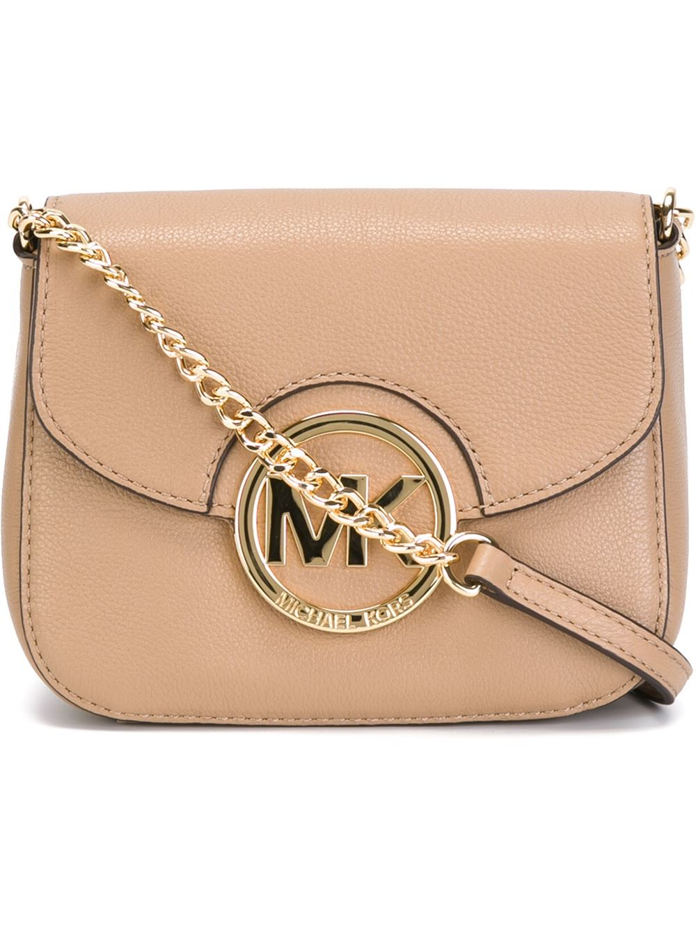 Lyst MICHAEL Michael Kors 'fulton' Crossbody Bag in Natural