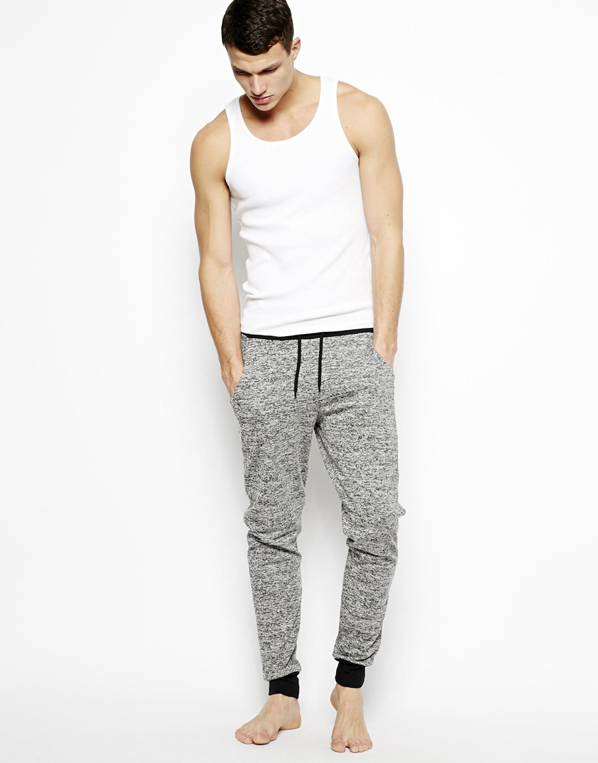 Lyst - Asos Slim Fit Lounge Sweatpants in Grey in Gray for Men