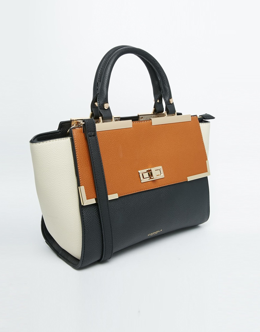 carvela structured tote bag