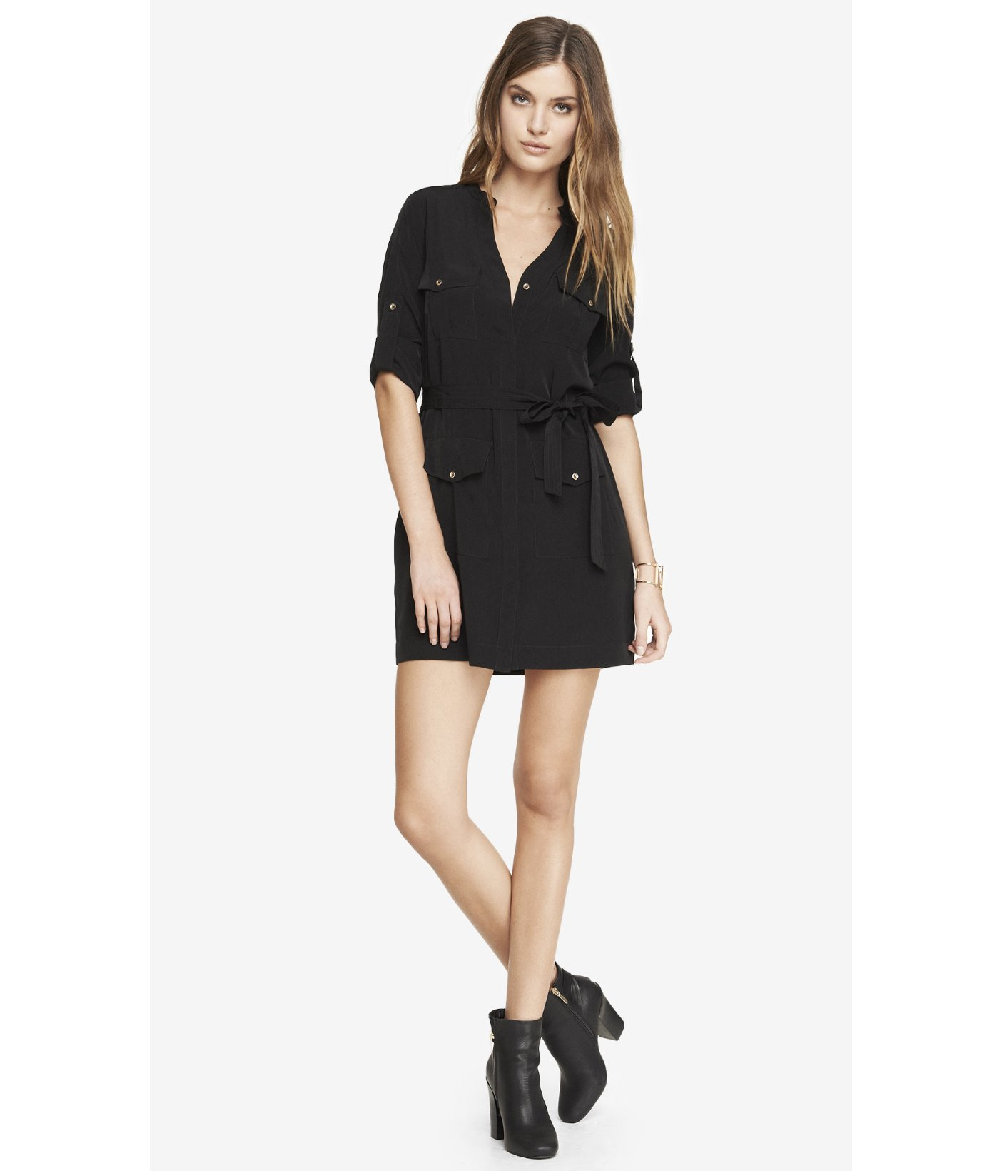 military shirt dress