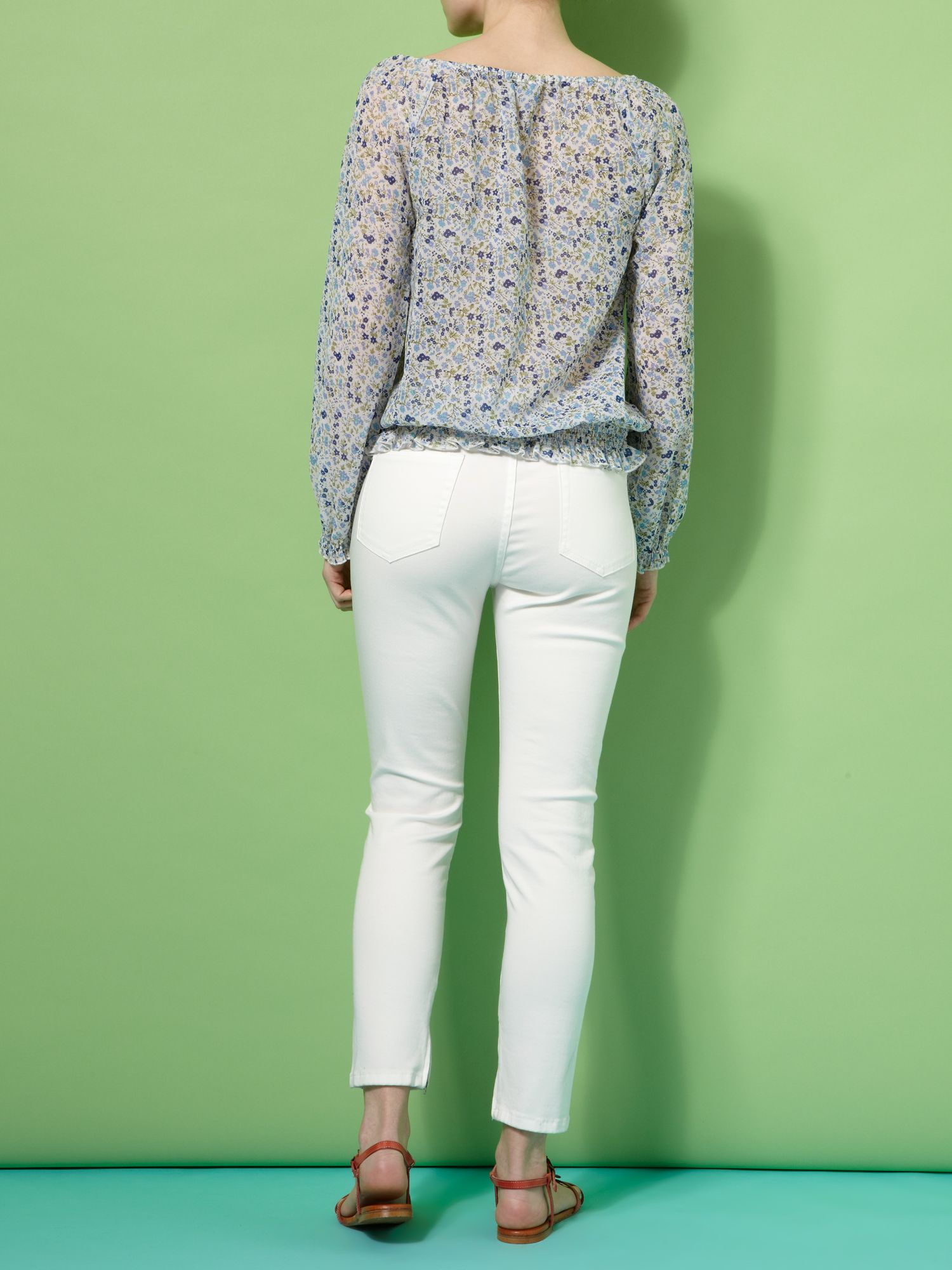 Linea weekend Ladies Coloured Ankle Grazer Cropped Jeans in White ...