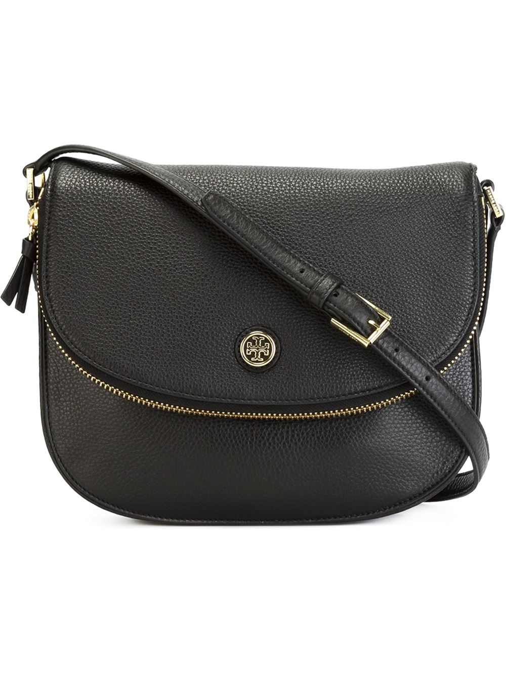 Lyst Tory Burch Robinson Cross Body Bag In Black Gallery
