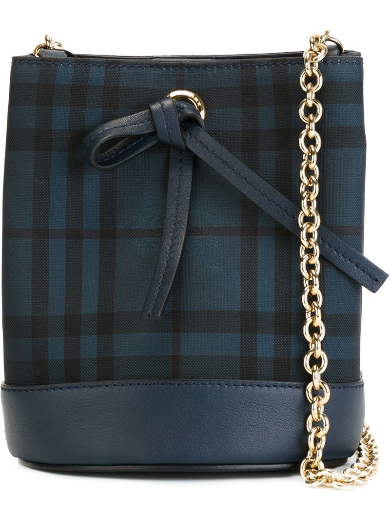 Lyst Burberry Baby Bucket Shoulder Bag in Blue