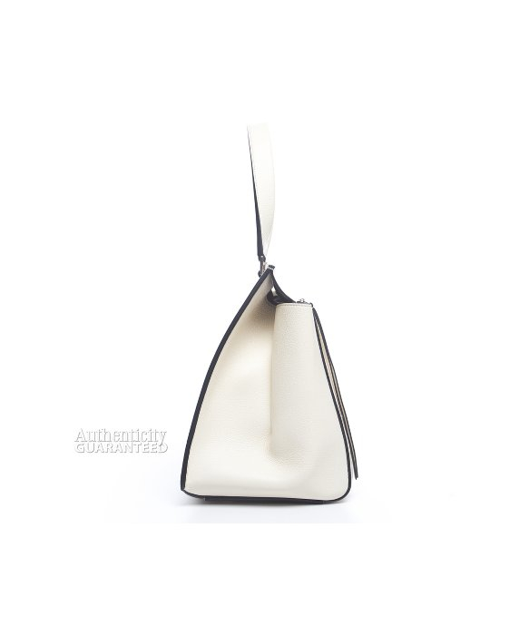 Cline White Leather Edge Bag in White | Lyst  