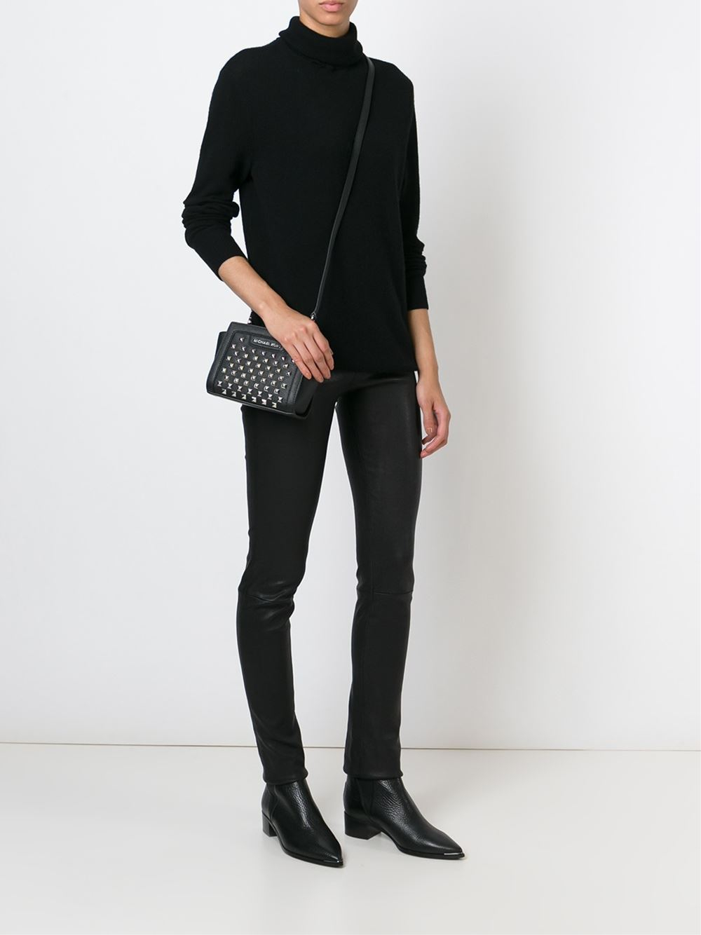 michael kors selma studded crossbody