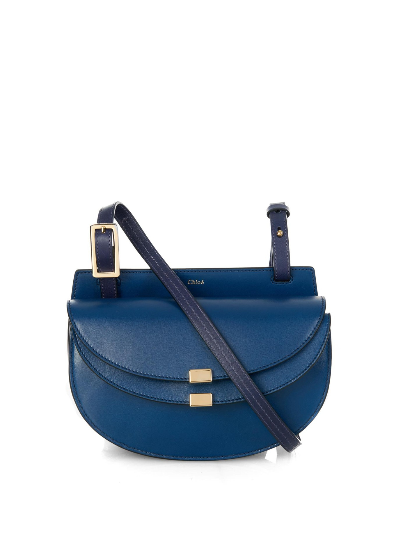 white chloe bag - Chlo Georgia Mini Leather Cross-Body Bag in Blue | Lyst