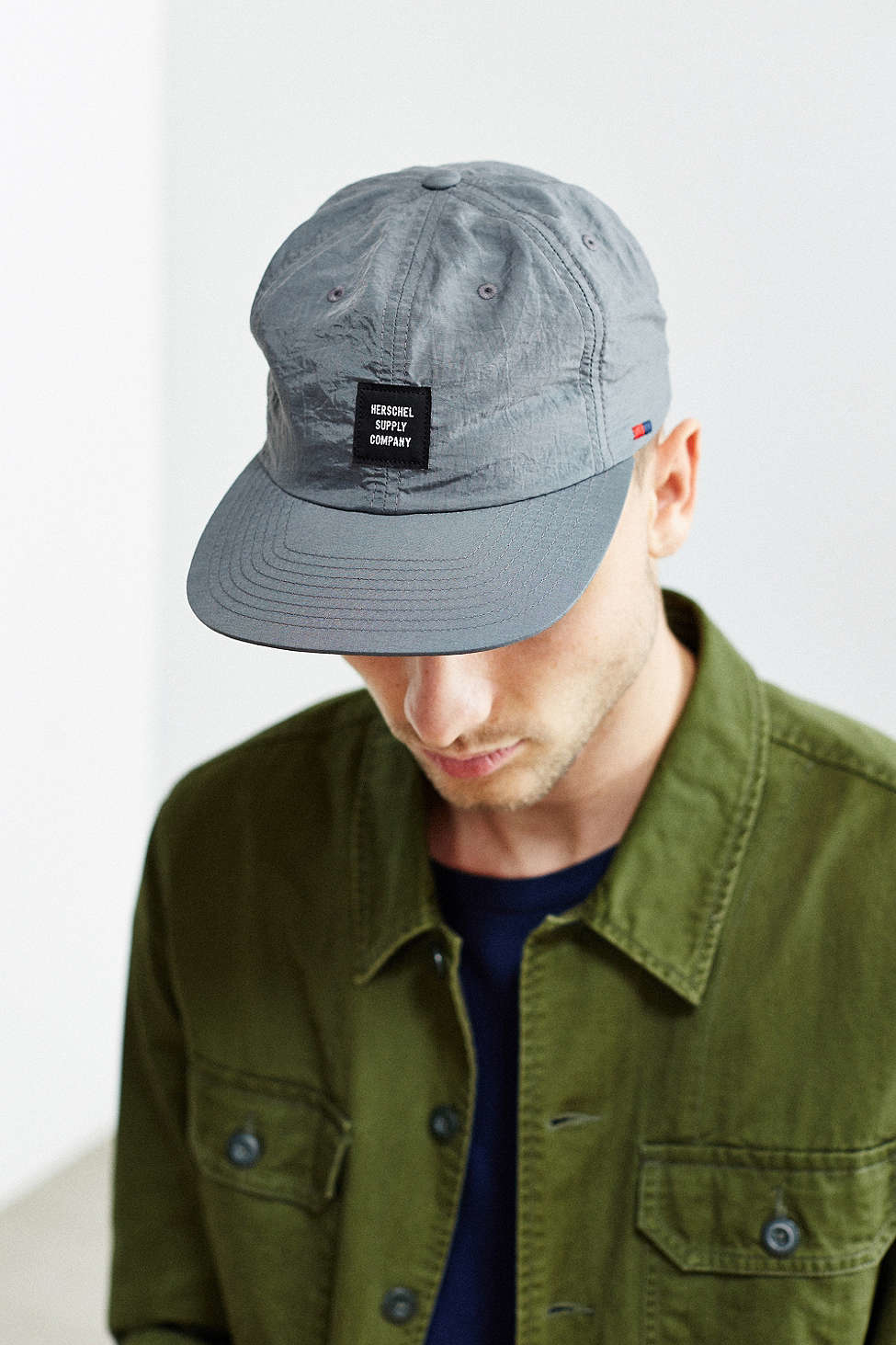 Albert Navy Mens 6 Panel Strapback Cap Hat New Herschel Supply Co