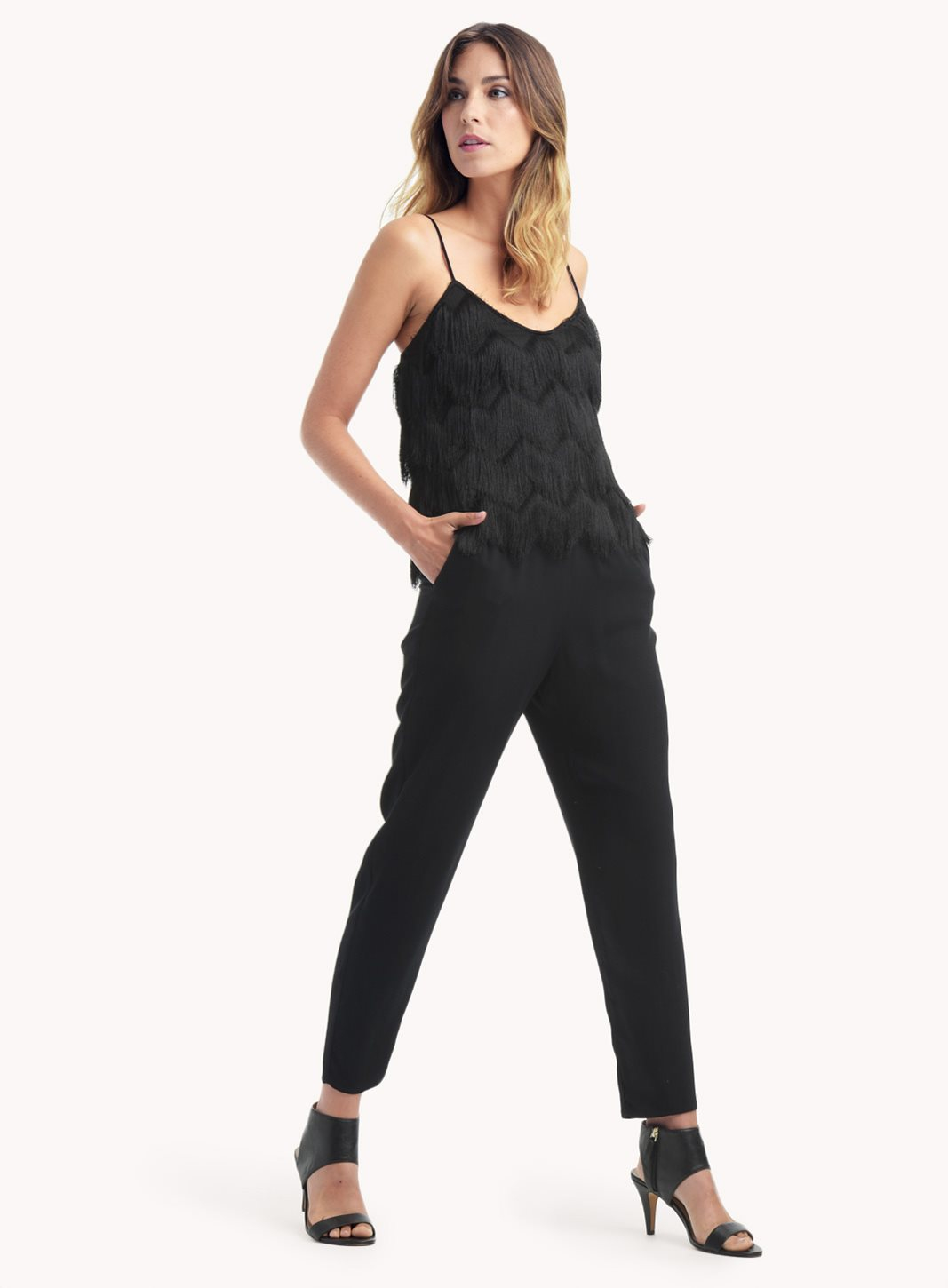 fringe jumpsuit