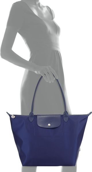 Longchamp | Blue Le Pliage Neo Large Nylon Shoulder Tote Bag | Lyst