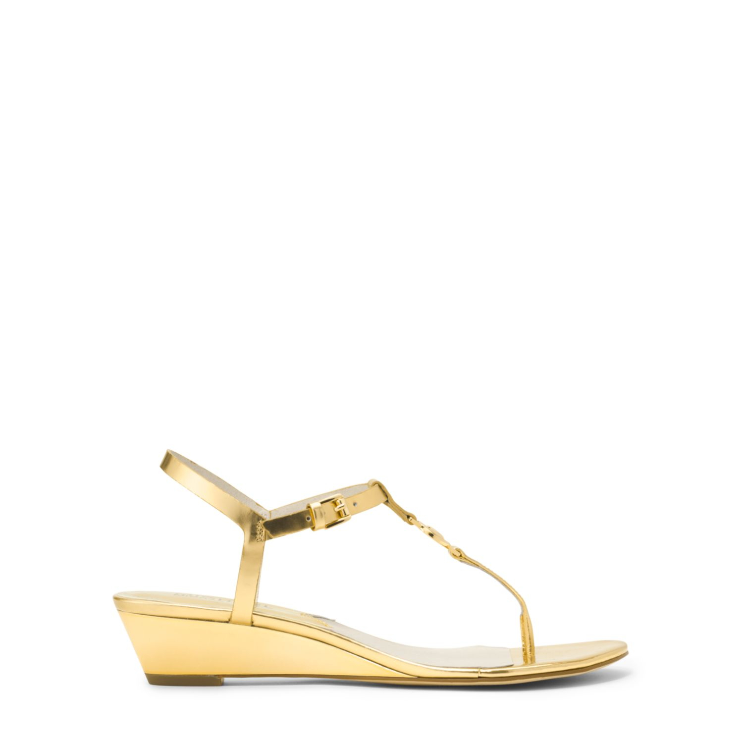 michael kors gold wedge sandals michael kors nora metallic leather wedge sandal in gold lyst michael kors gold wedge sandals michael kors nora metallic leather wedge sandal in gold lyst