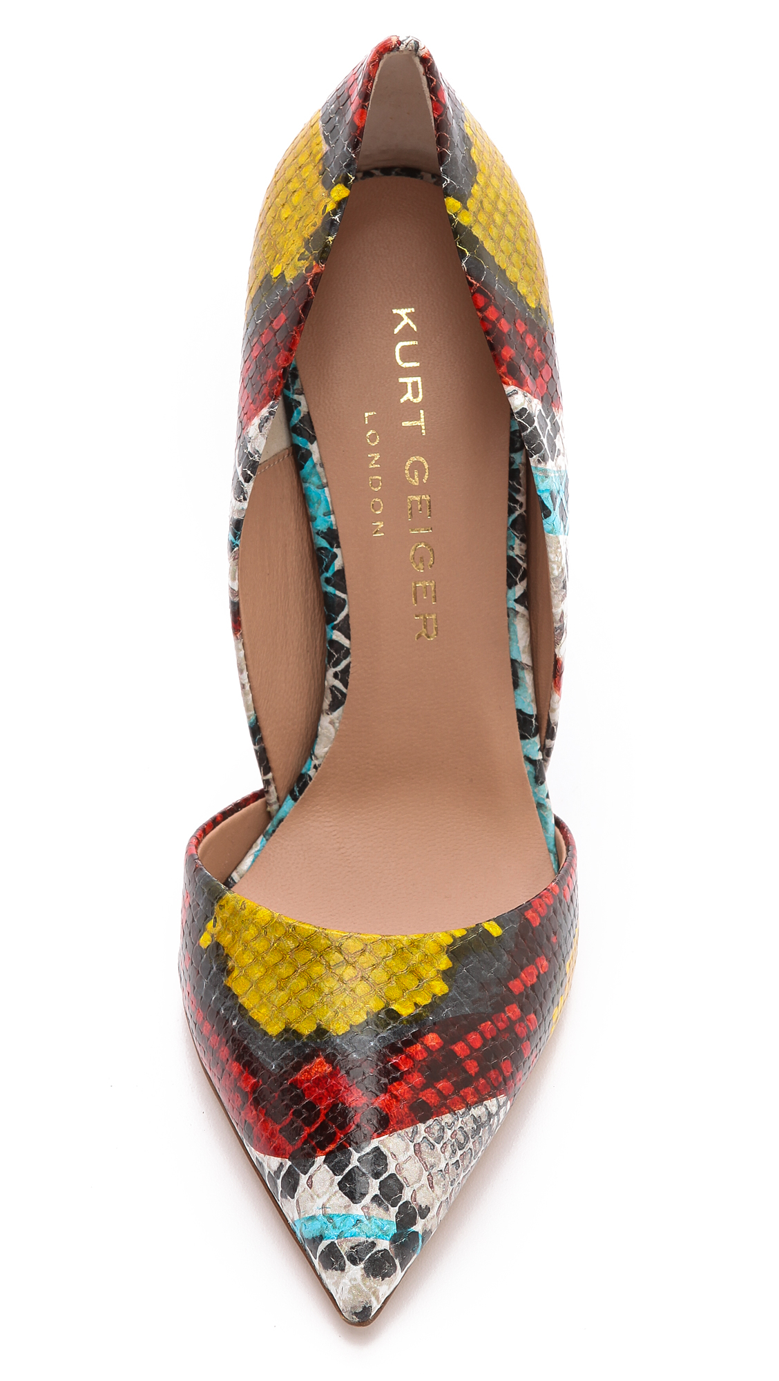 Lyst - Kurt geiger Bond Snake Print Pumps Multi