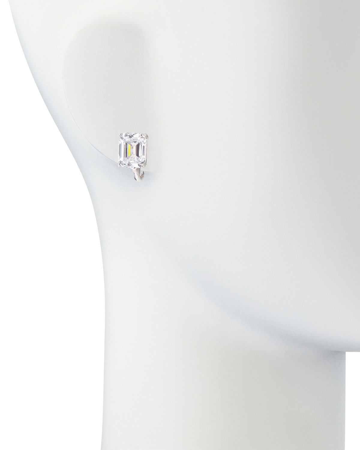 Lyst Fantasia By Deserio 13 0 Carat Cubic Zirconia Emerald Cut Gallery