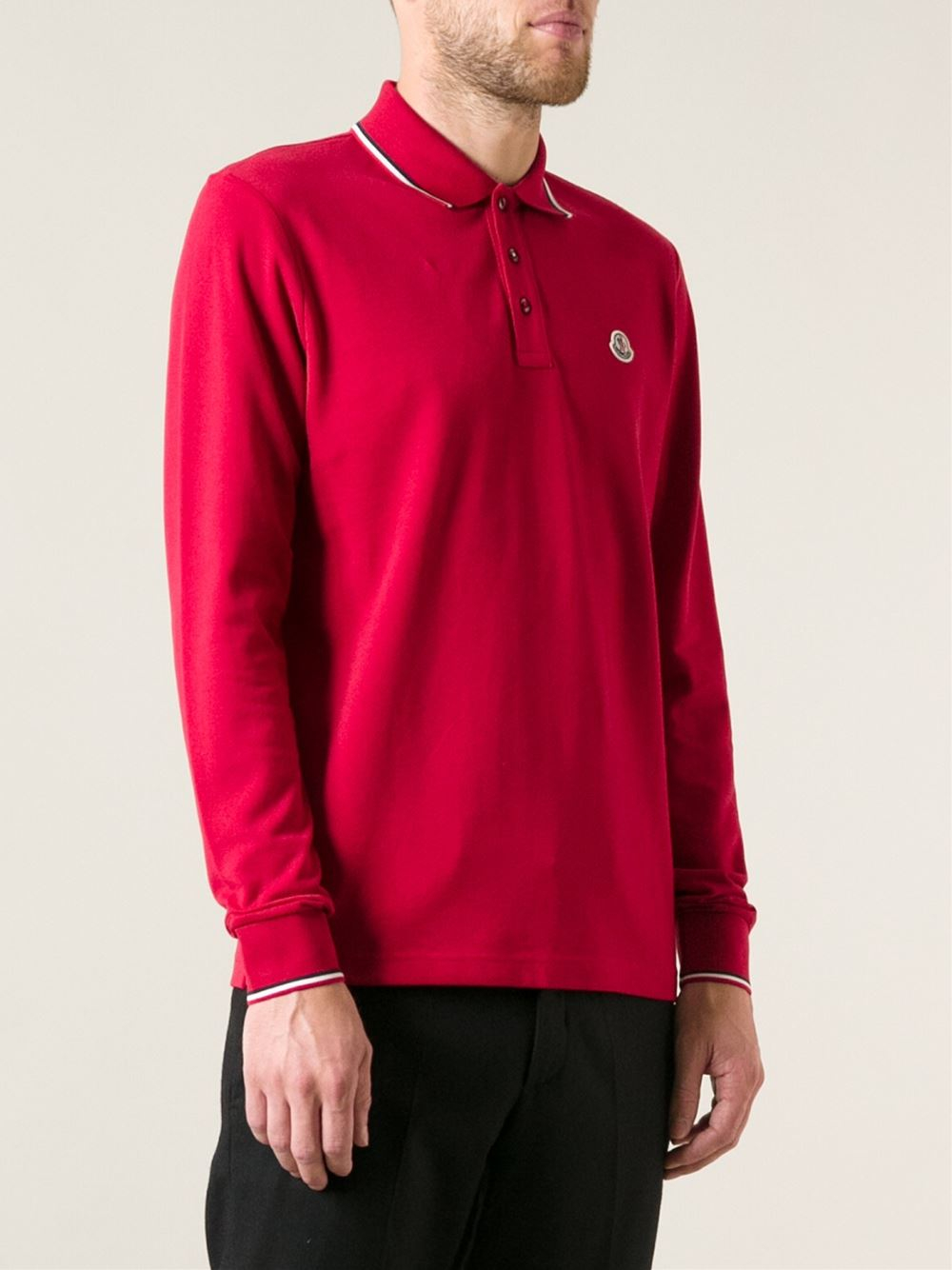 moncler red polo mens moncler red polo mens
