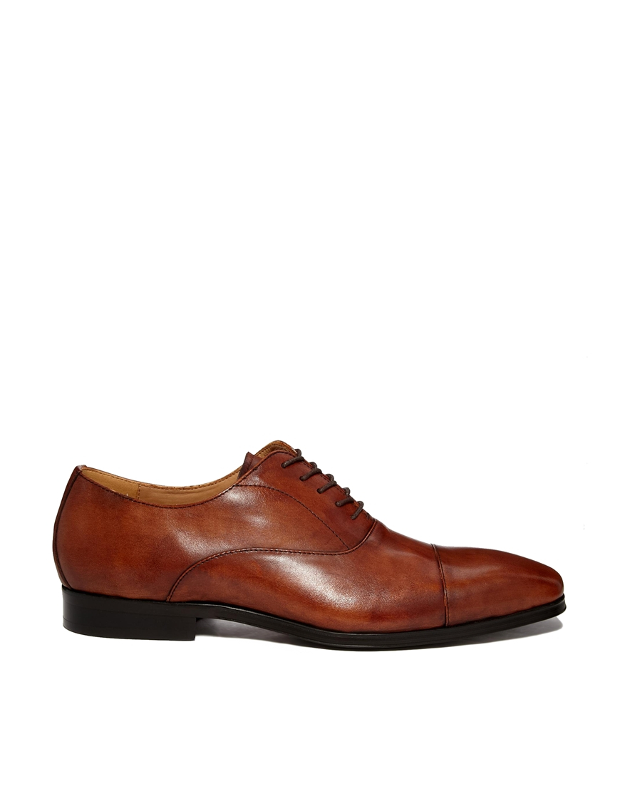  Aldo  Mesnier Leather Oxford  Shoes  in Brown for Men Lyst