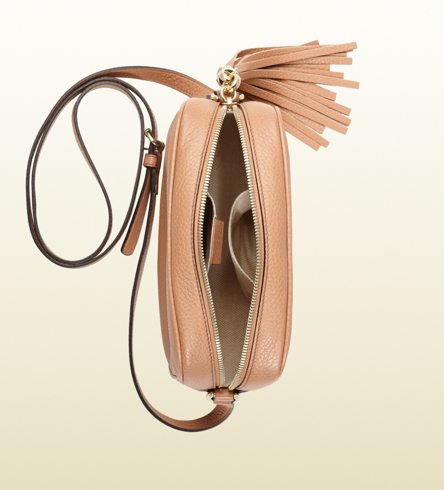 bag brown for strap (rose) Soho in Bag Gucci  Brown Leather  Lyst Disco