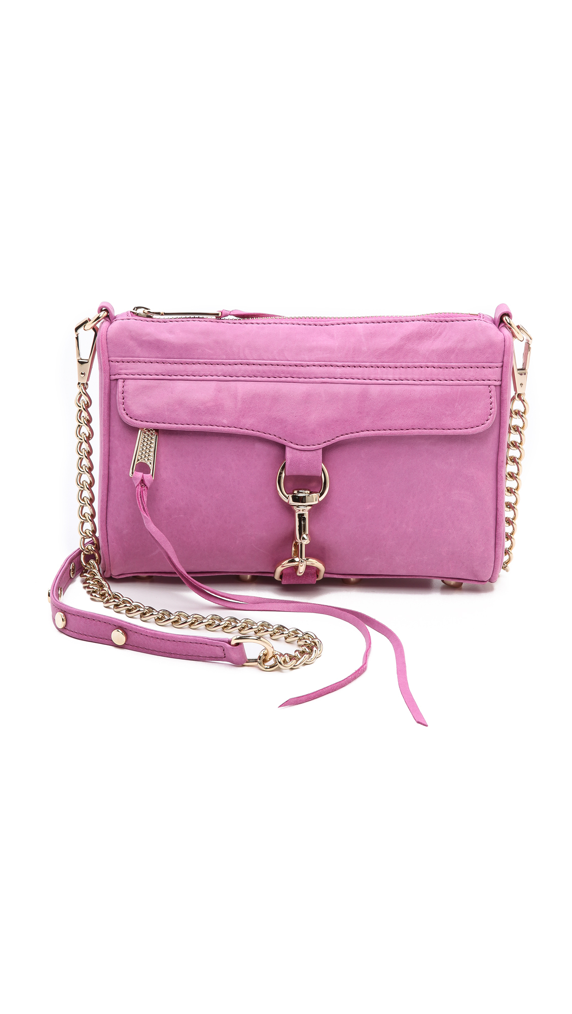 Rebecca Minkoff Mini Mac Bag in Pink (Pink Iris) | Lyst