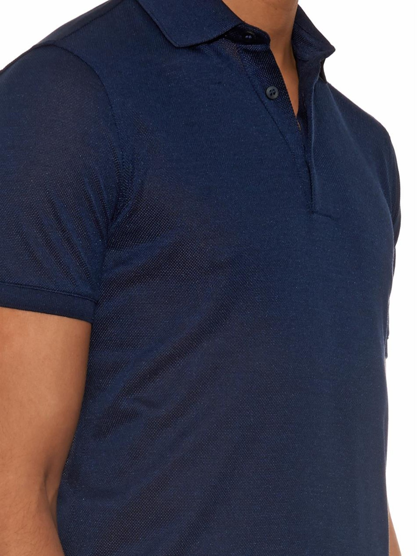 silk polo shirt