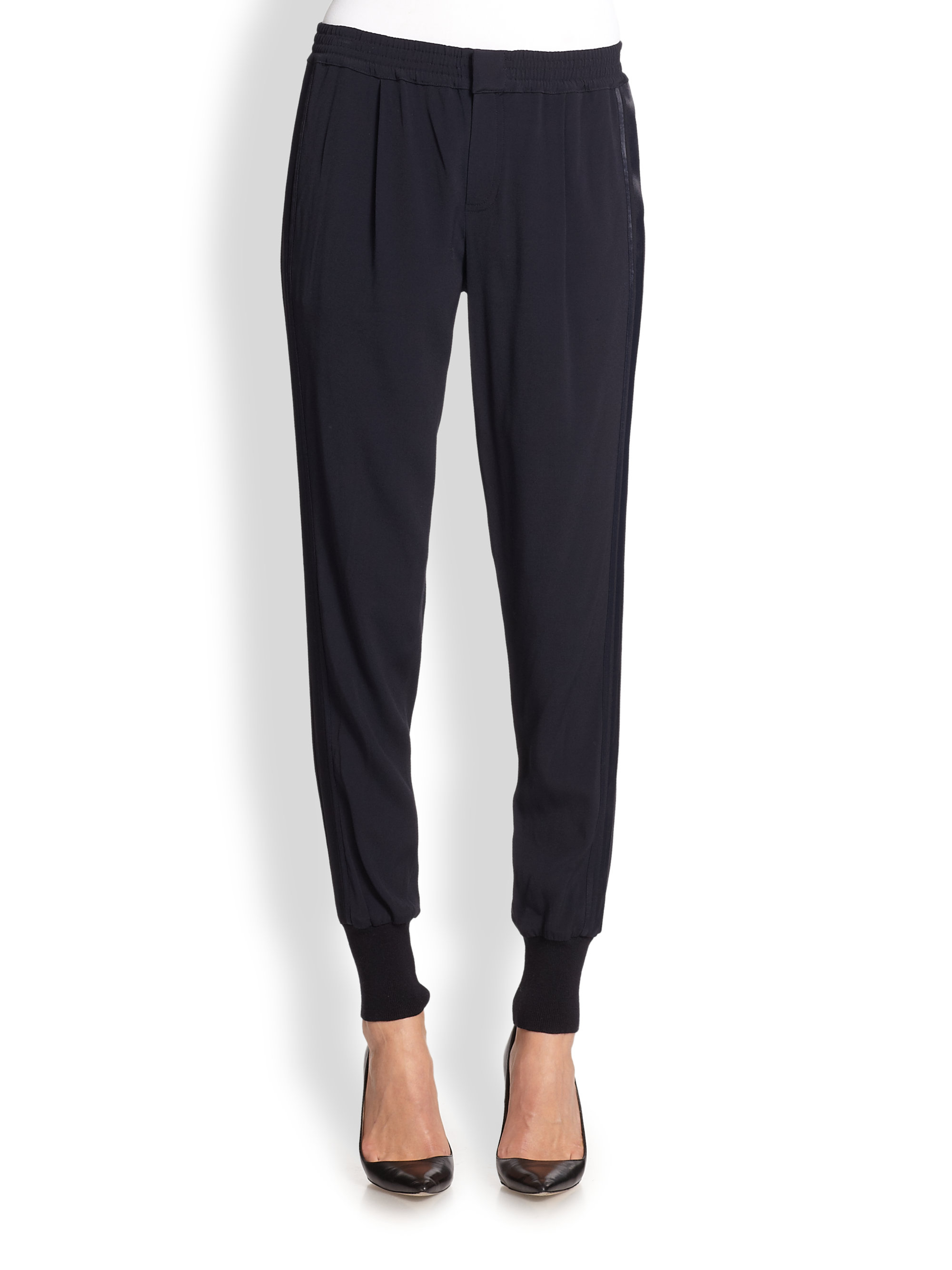 women's silky jogger pants