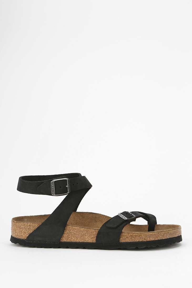 Birkenstock Yara Anklewrap Sandal in Black Lyst