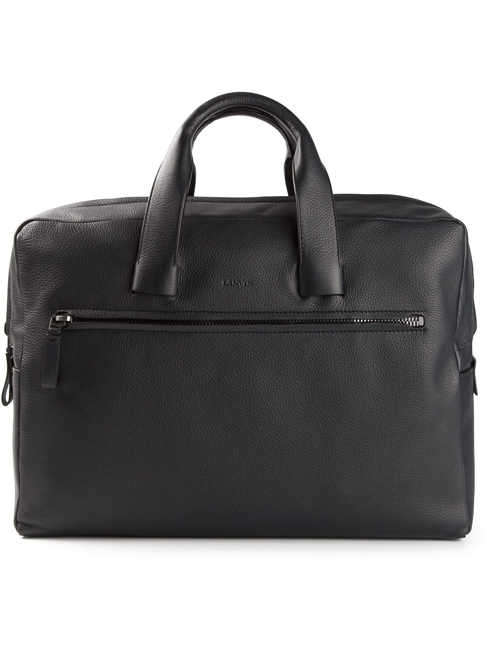 Lanvin Soft Side Briefcase in Black for Men | Lyst