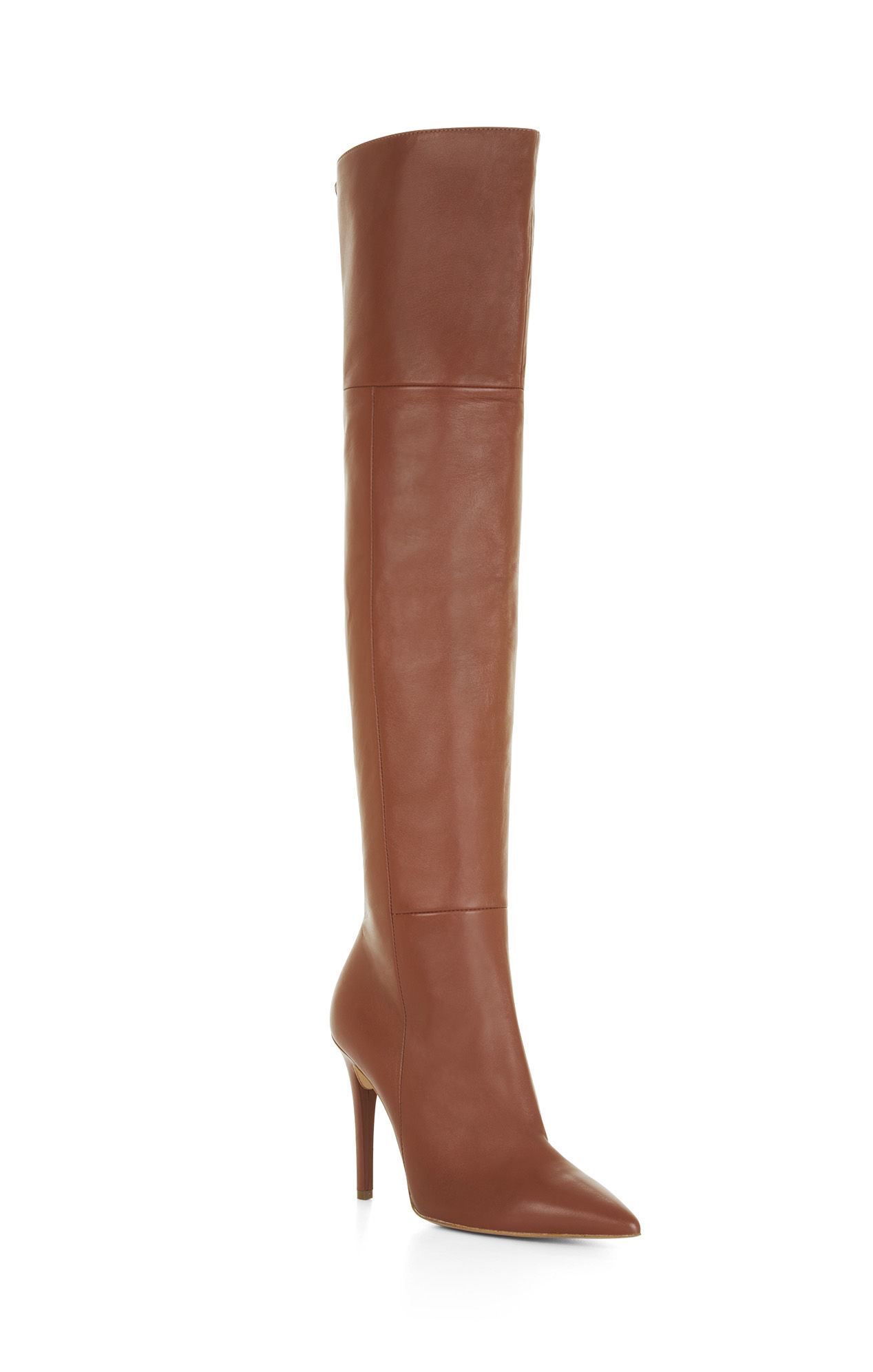 tan leather thigh high boots