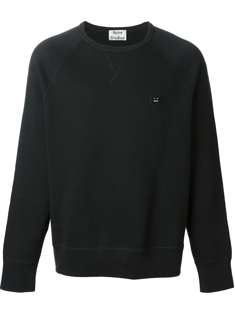 Lyst - Acne Studios College Face Sweatshirt in Black for Men