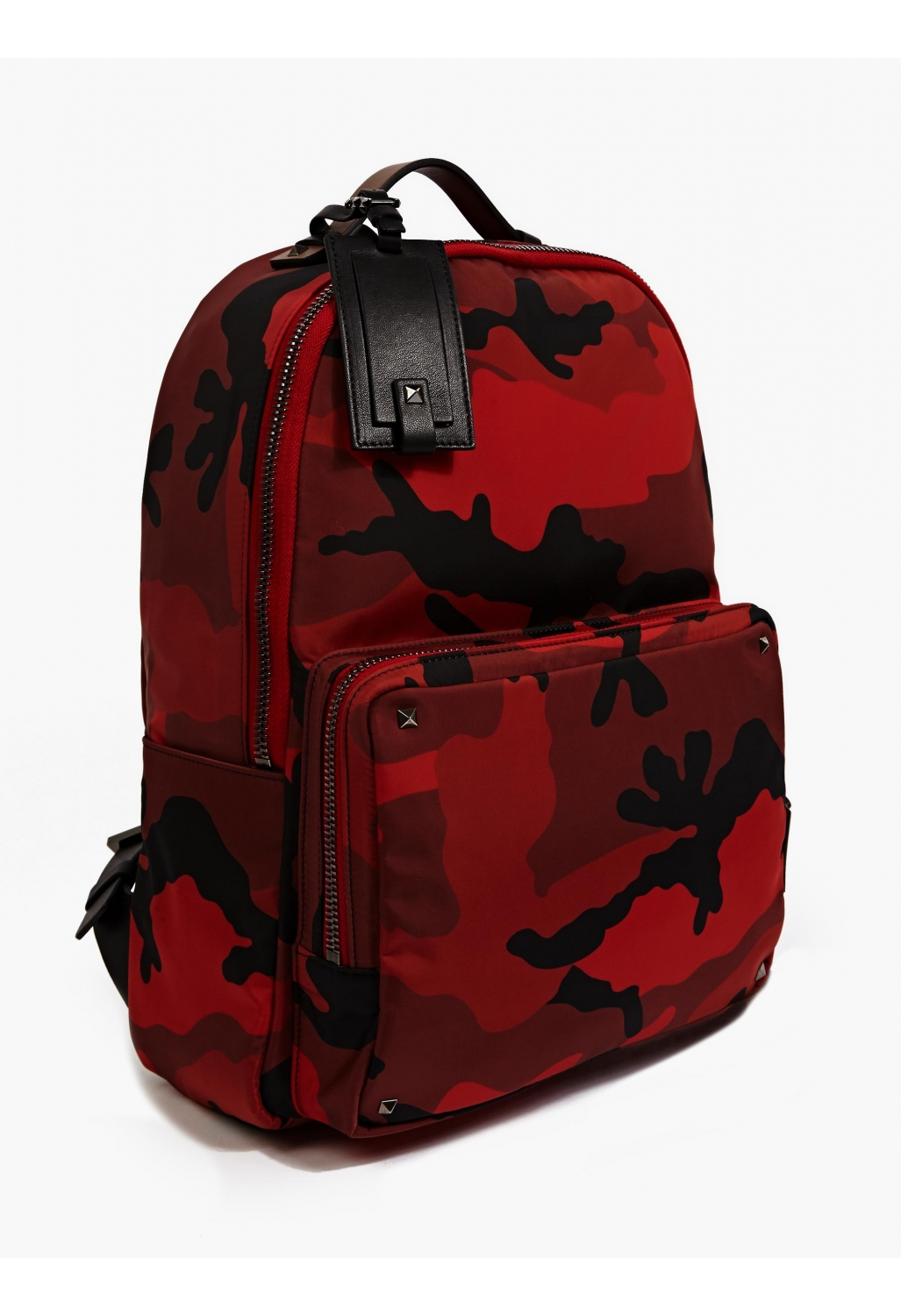 Valentino Men'S Red Camouflage Canvas Backpack in Red for Men Lyst
