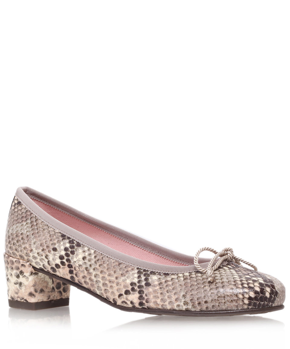 snake print ballerinas