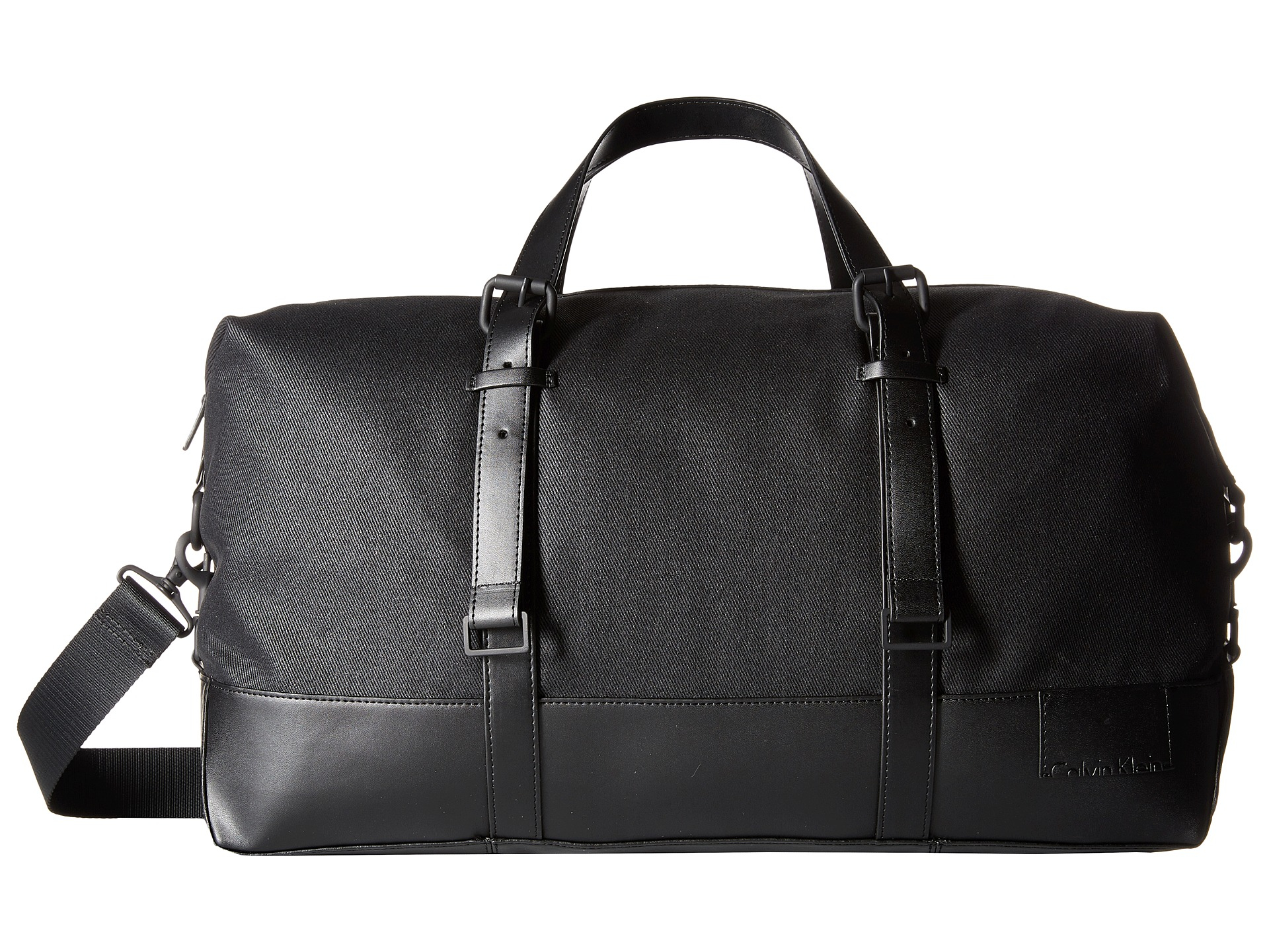 calvin klein black duffle bag