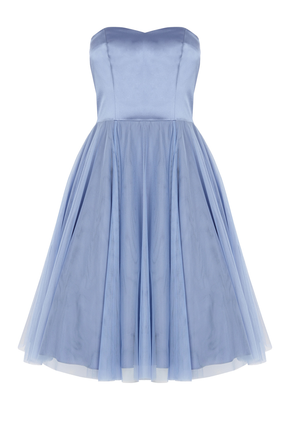 Lyst - Coast Darling Bandeau Dress in Blue