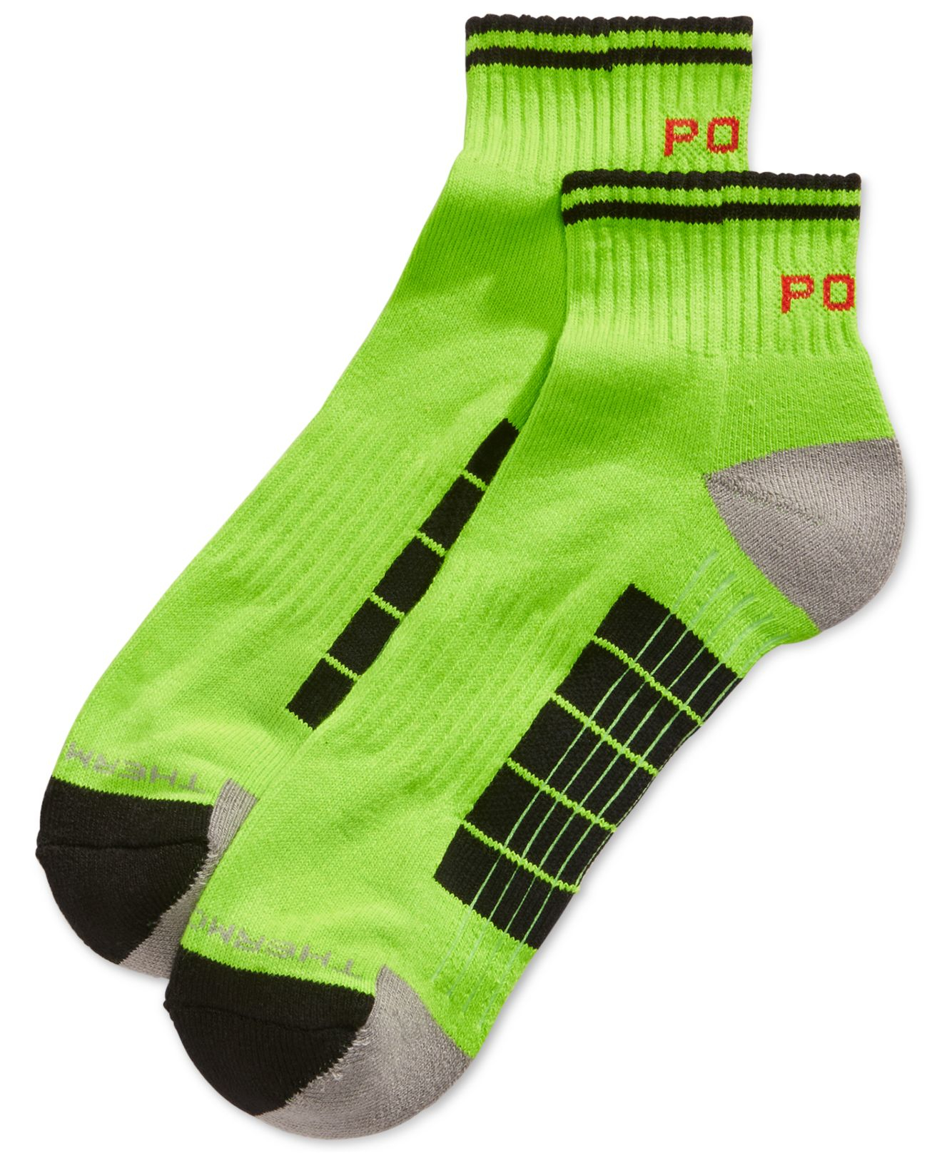Polo Ralph Lauren Men's Neon Sports Quarter Socks in Green for Men Lyst